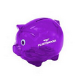 4"x3"x 3 1/2" Purple Piggy Bank